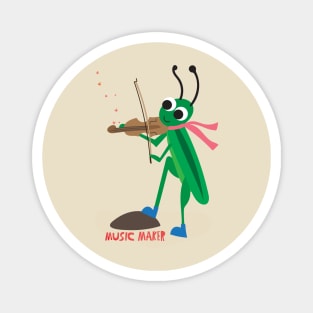 Music Maker Cricket Magnet